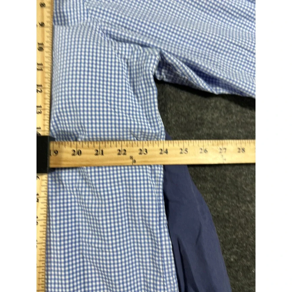 Bundle Ralph Lauren Button Down Shirt Mens XL Slim Fit Blue Gingham Check Preppy